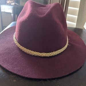 Red fedora hat